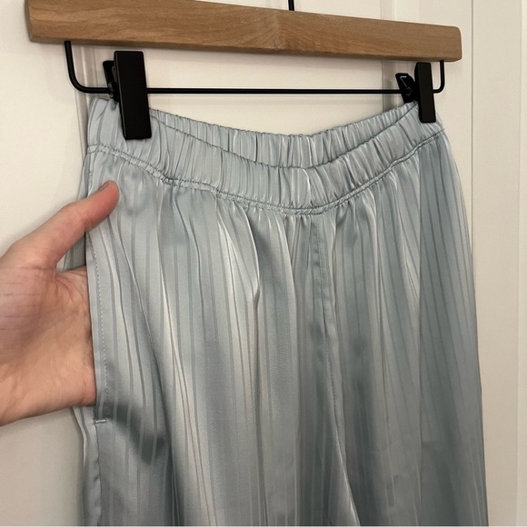 NAP Loungewear light blue pinstripe contrast trim pajama pants‎ size S small - Picture 3 of 7